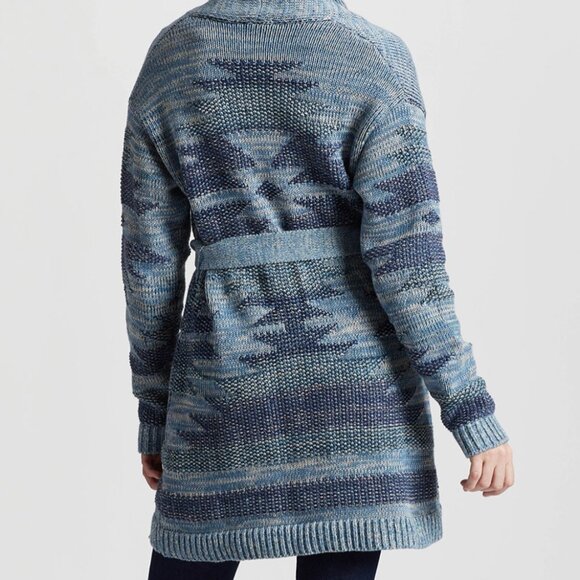 Women's Monterey Belted Cotton Cardigan - Picture 2 of 4